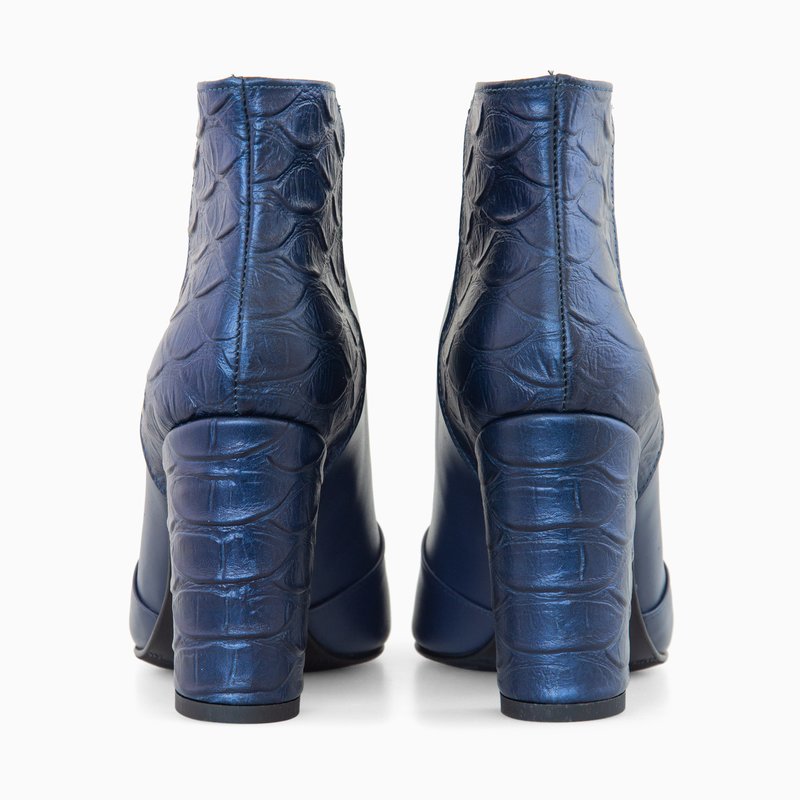 Botine Piele Bleumarin Mari Lu D25 - Orice Culoare