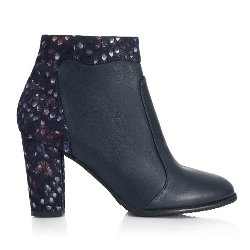 Botine Piele Bleumarin Berta T22 - orice culoa