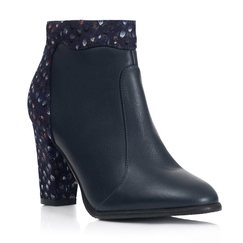 Botine Piele Bleumarin Berta T22 - orice culoa