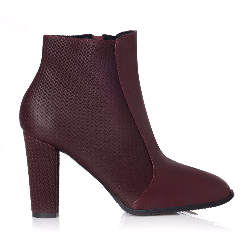 Botine Piele Bordo Margot T2- orice culoare