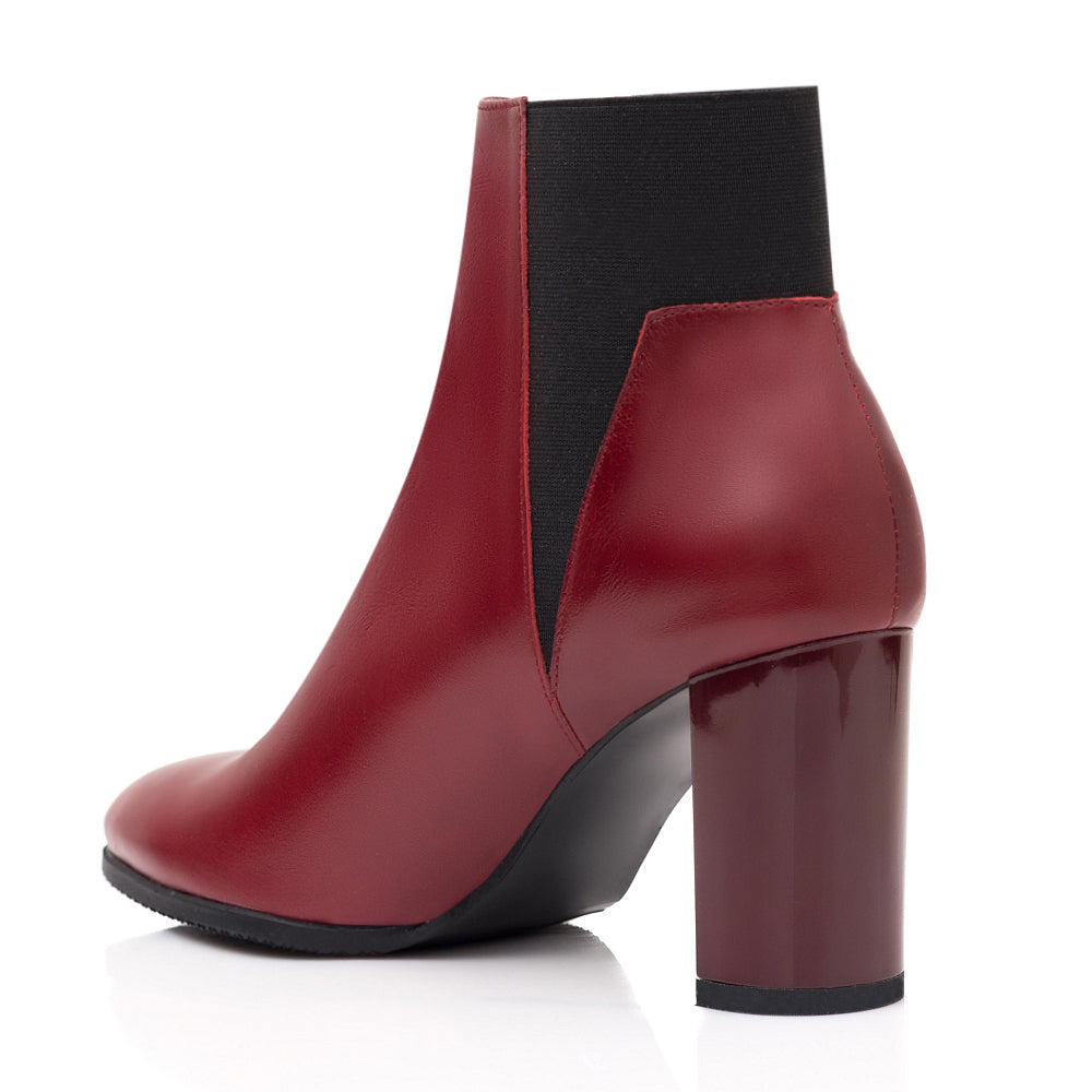 Botine Piele Bordo Office C30- orice culoare