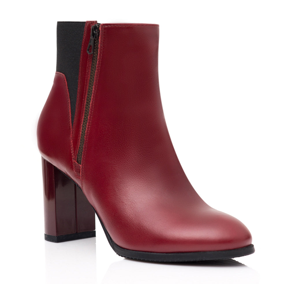 Botine Piele Bordo Office C30- orice culoare