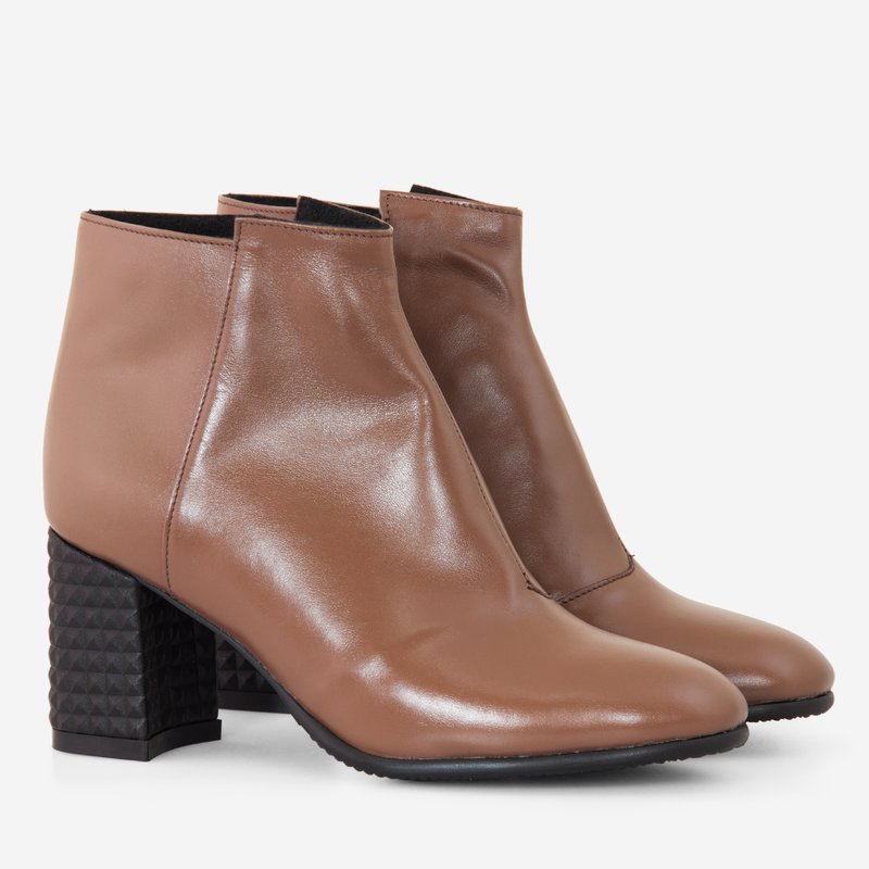 Botine Piele Capucino Feline D20 - orice culoare