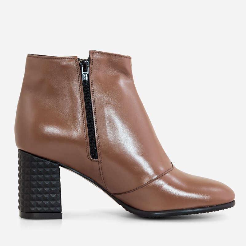 Botine Piele Capucino Feline D20 - orice culoare