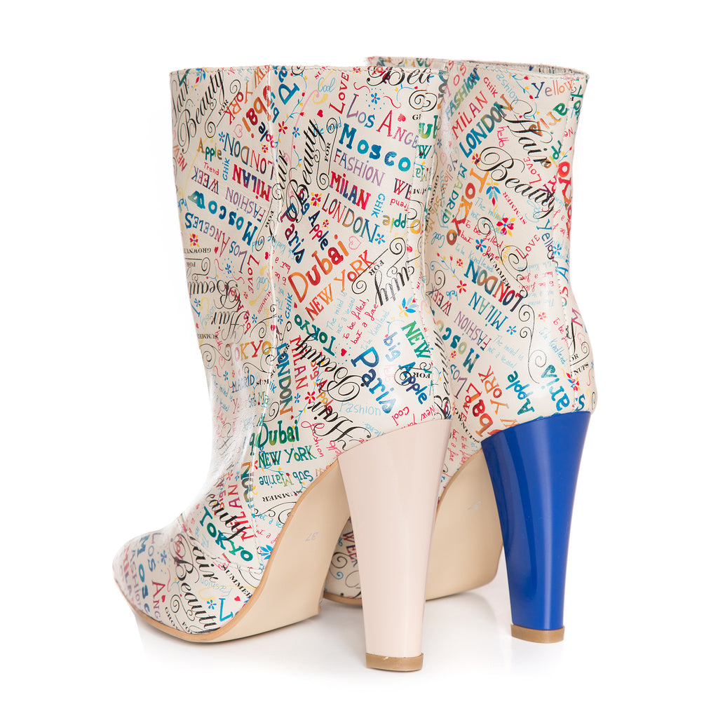 Botine Piele Color Anica L14  - Orice Culoare