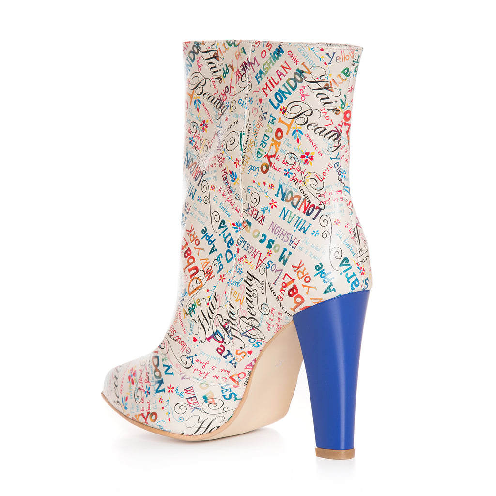 Botine Piele Color Anica L14  - Orice Culoare