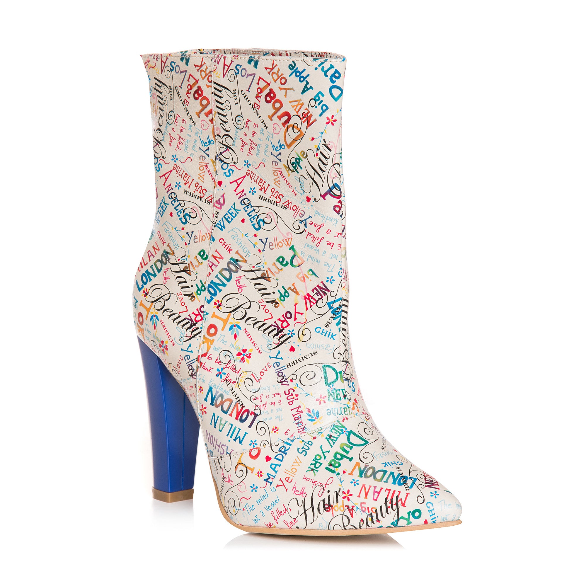 Botine Piele Color Anica L14  - Orice Culoare