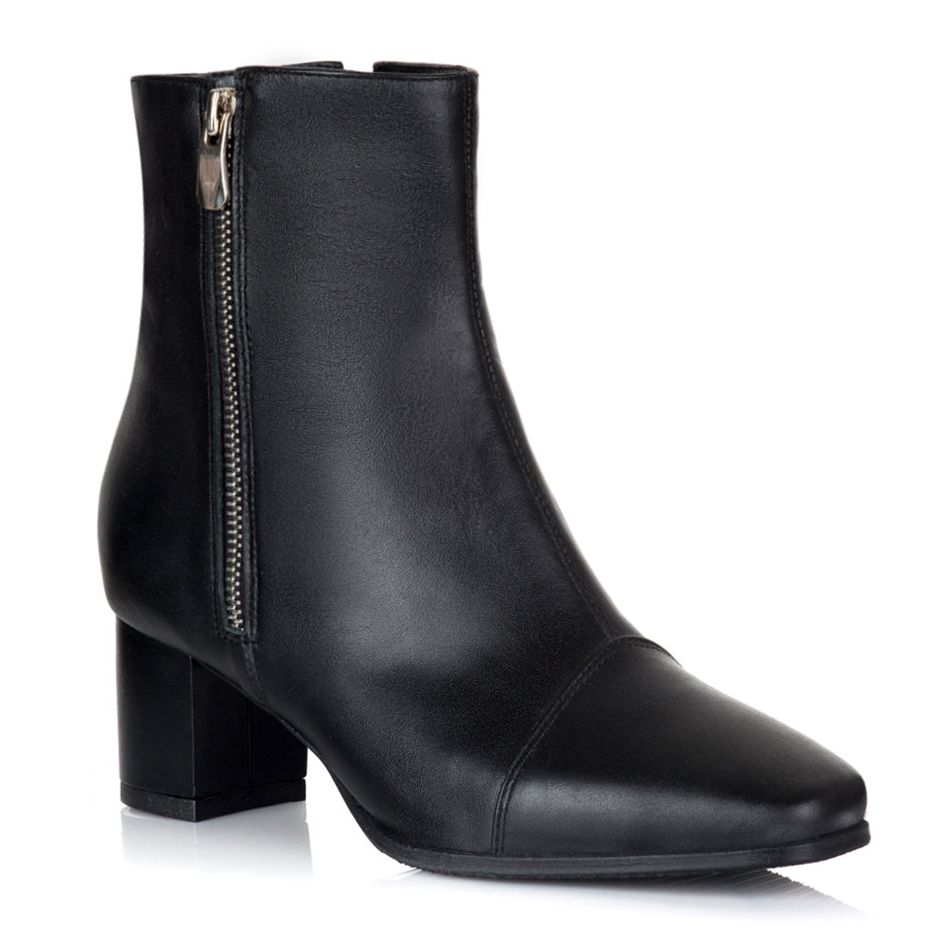 Botine piele Comode cu Fermuar Ina V37 - orice culoare