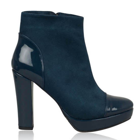 Botine Piele Bleumarin Duet- orice culoare