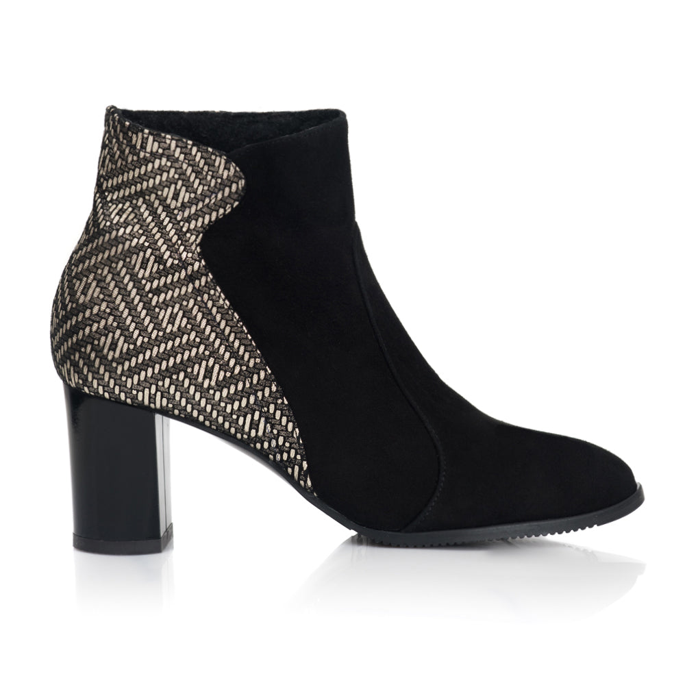 Botine Piele Intoarsa Negru Alana T19 - orice culoare