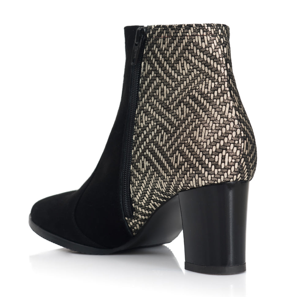Botine Piele Intoarsa Negru Alana T19 - orice culoare