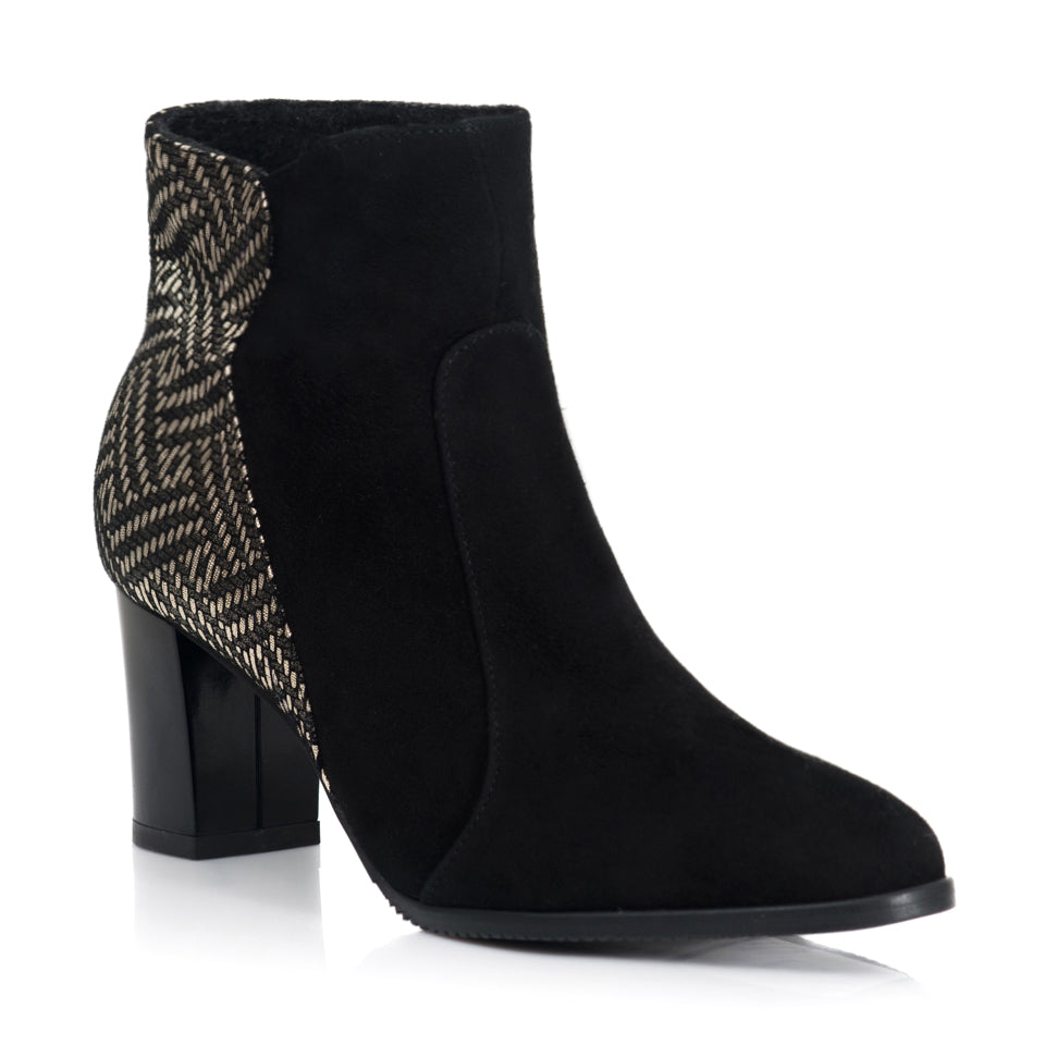 Botine Piele Intoarsa Negru Alana T19 - orice culoare