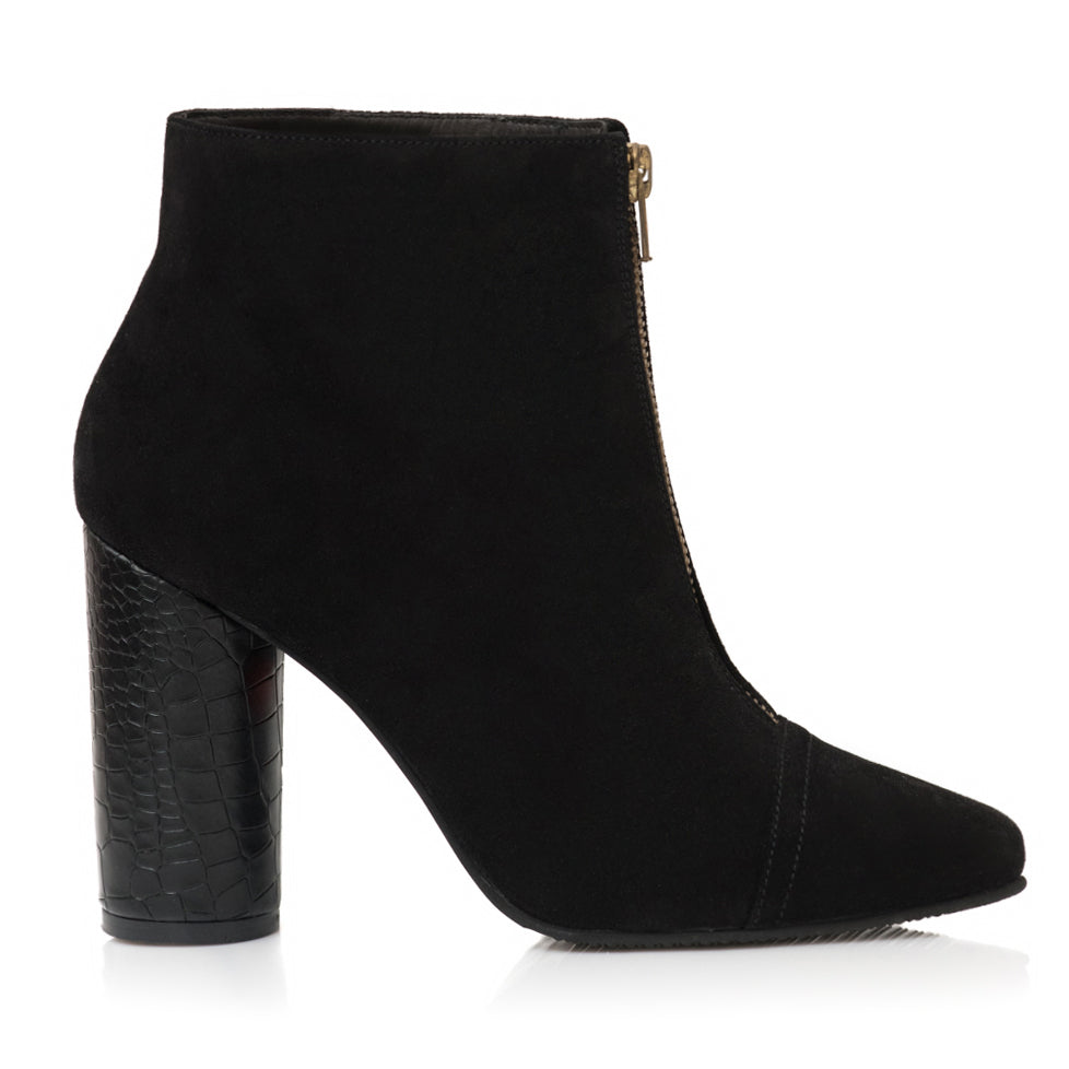 Botine Stiletto Toc Gros Rotund Martha E3  - Orice Culoare