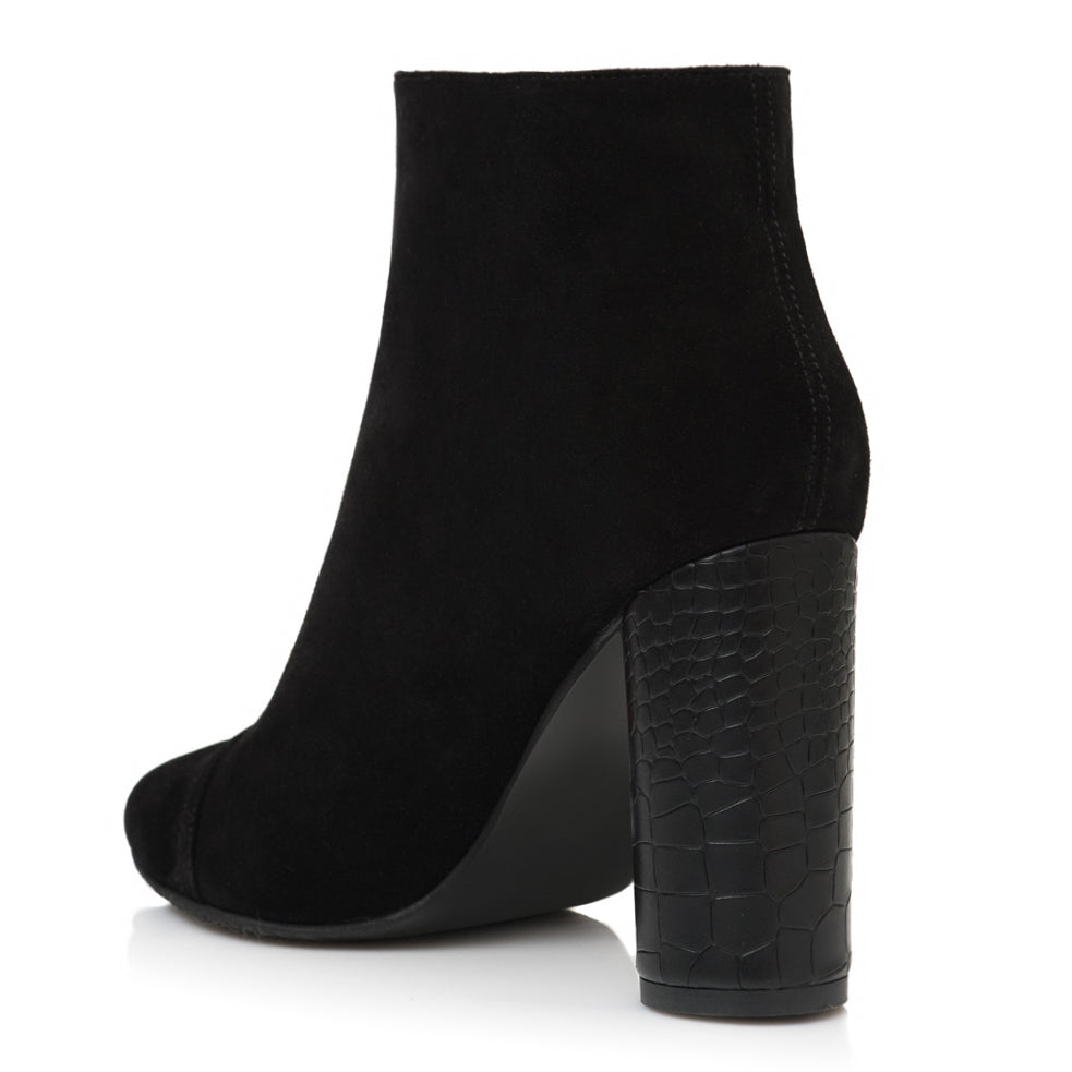 Botine Stiletto Toc Gros Rotund Martha E3  - Orice Culoare