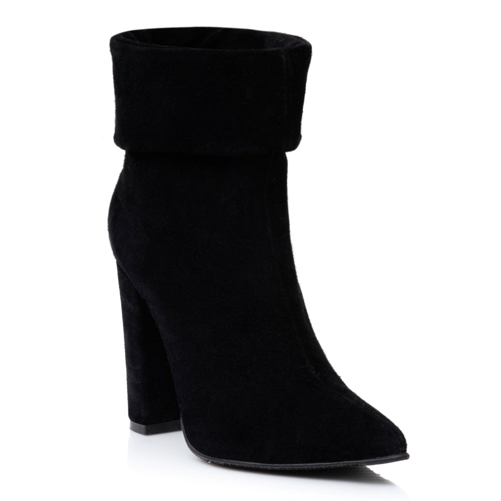 Botine Piele Intoarsa Negru Simplicity V15 - orice culoare