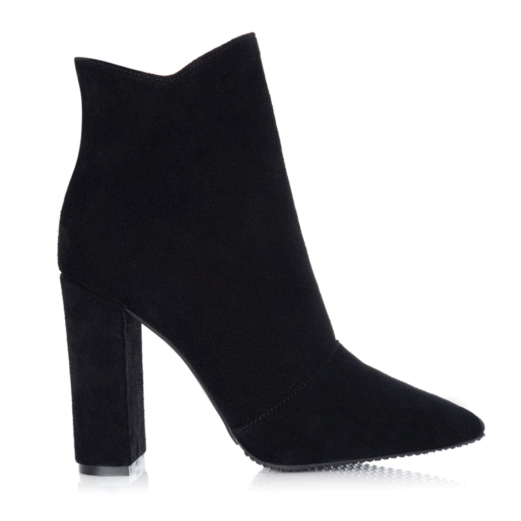 Botine Piele Intoarsa Negru Simplicity S10 - orice culoare