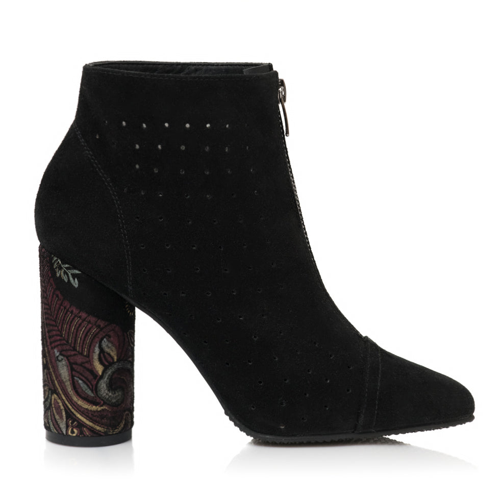 Botine Stiletto Toc Gros Rotund Martha E3  - Orice Culoare