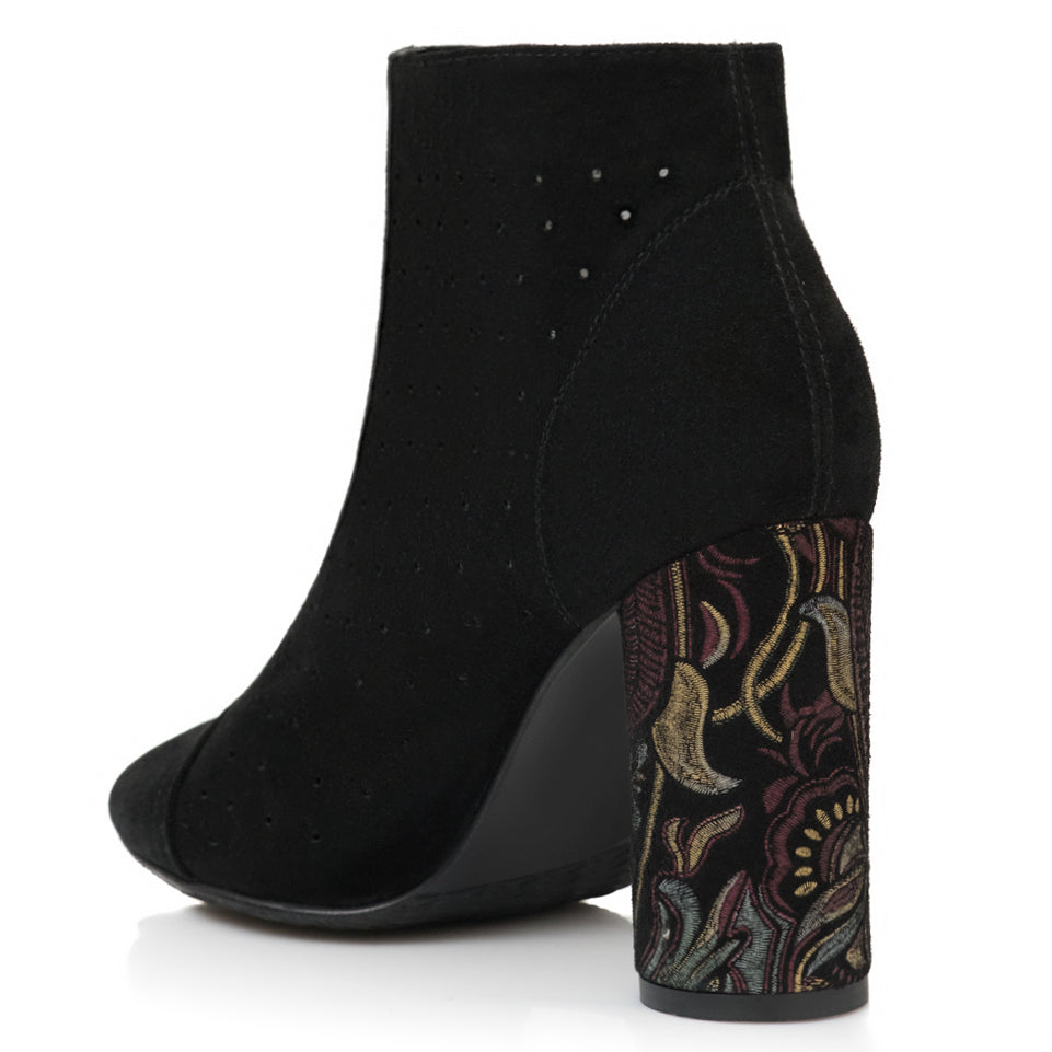Botine Stiletto Toc Gros Rotund Martha E3  - Orice Culoare