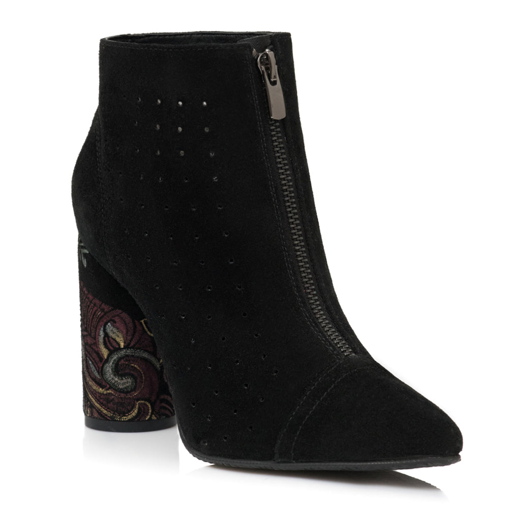 Botine Stiletto Toc Gros Rotund Martha E3  - Orice Culoare