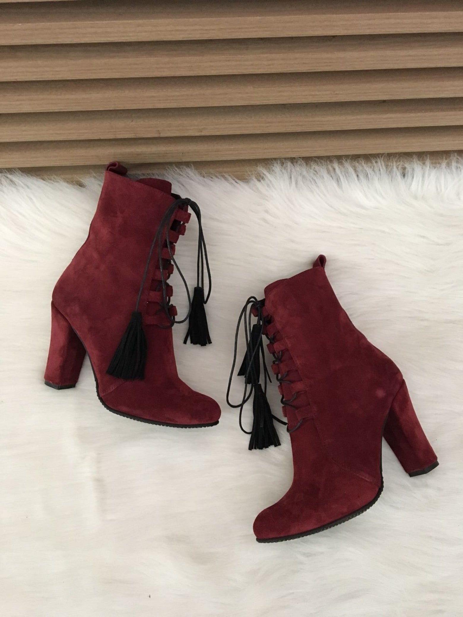 Botine piele intoarsa caramaiziu F30  - orice culoare