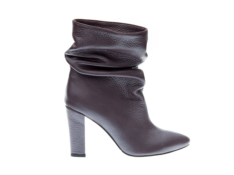 Botine PIele Mov Inchis Adeline N33 - orice culoare
