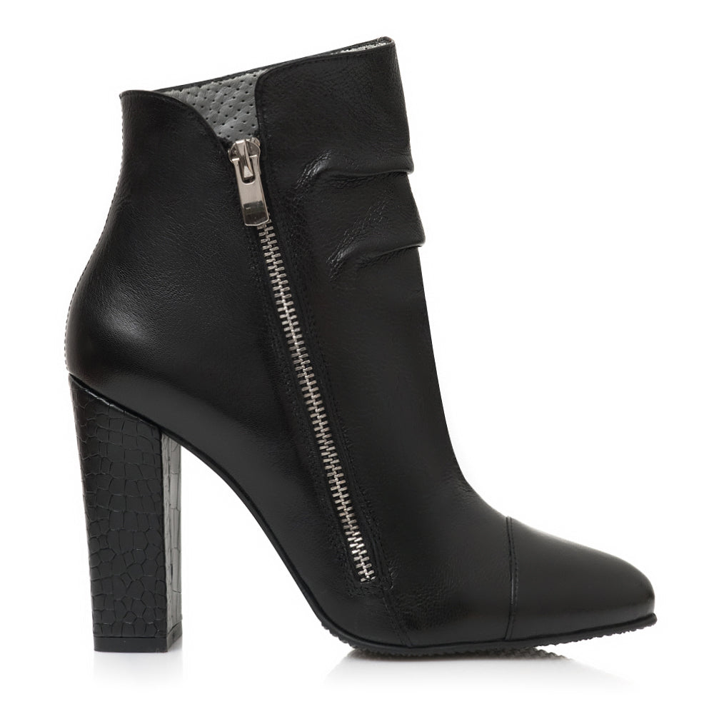 Botine Piele Naturala Carisa E6  - Orice Culoare