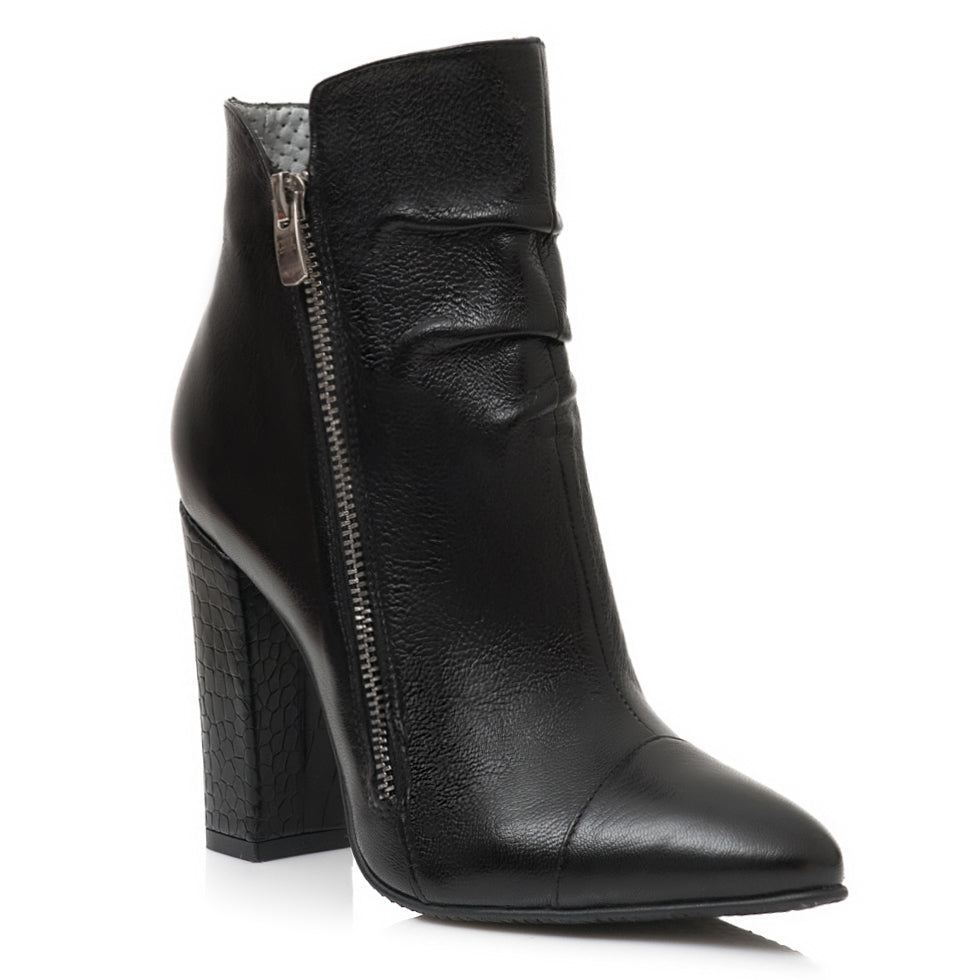 Botine Piele Naturala Carisa E6  - Orice Culoare