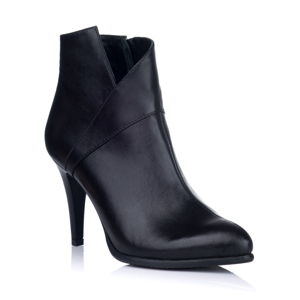 Botine Piele Naturala Negru Elsa S7 - orice culoare