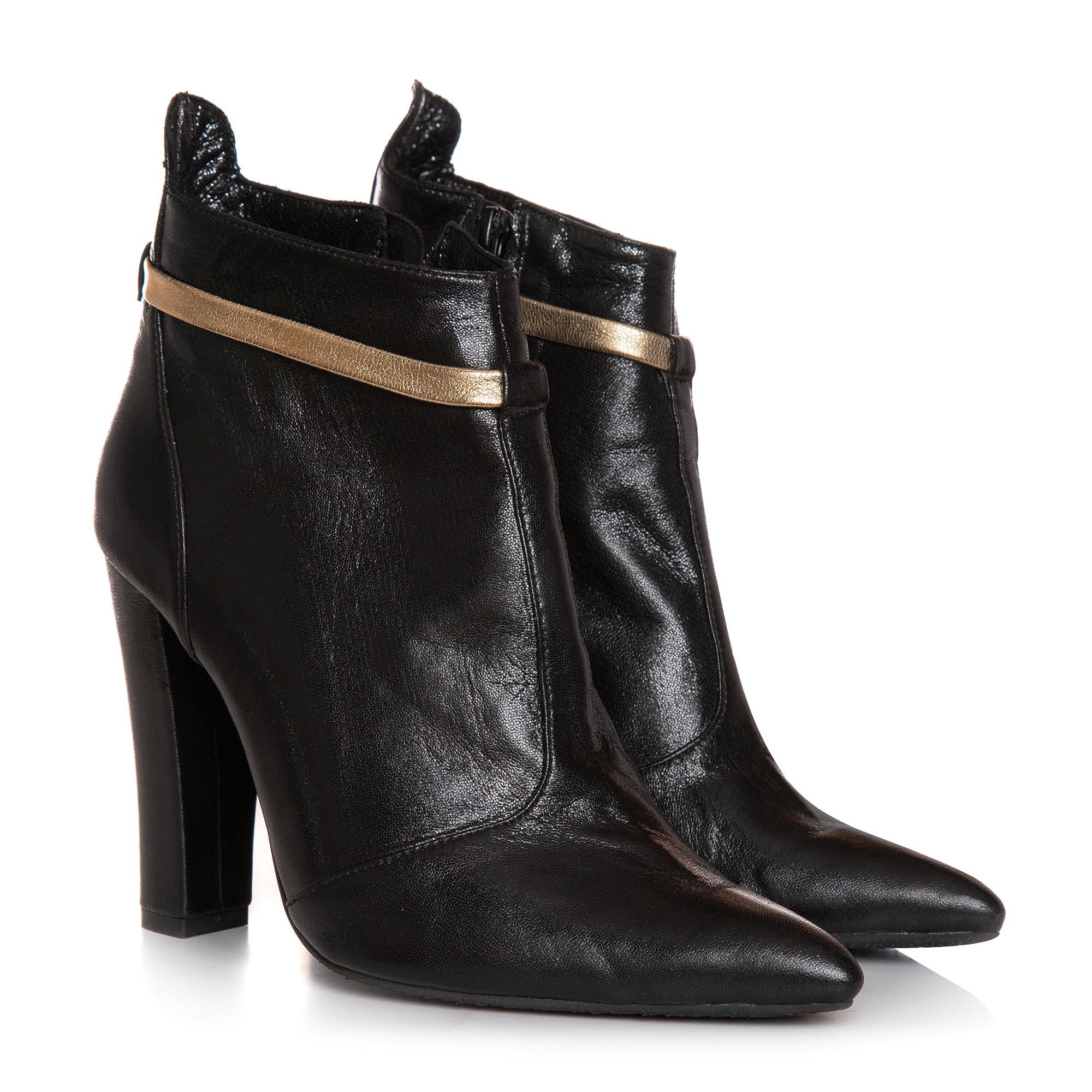 Botine Stiletto Piele Naturala Clame B1 - Orice Culoare