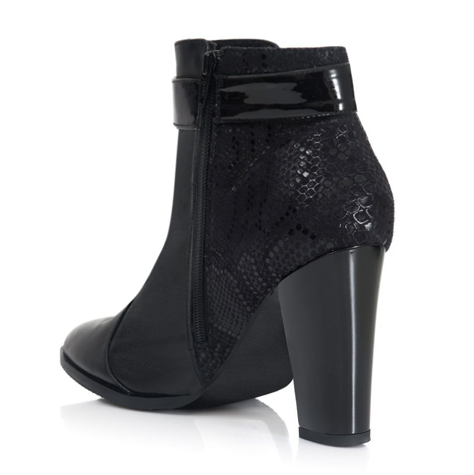 Botine piele negru snake Atena T20 - orice culoa