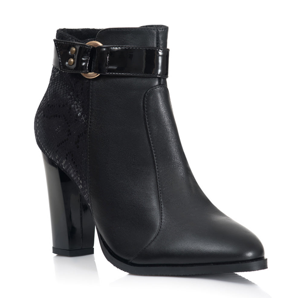 Botine piele negru snake Atena T20 - orice culoa