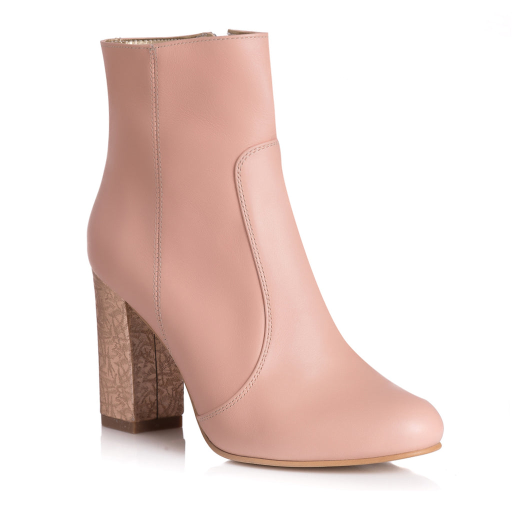 Botine Piele Nude Roze Casual L5 - orice culoare
