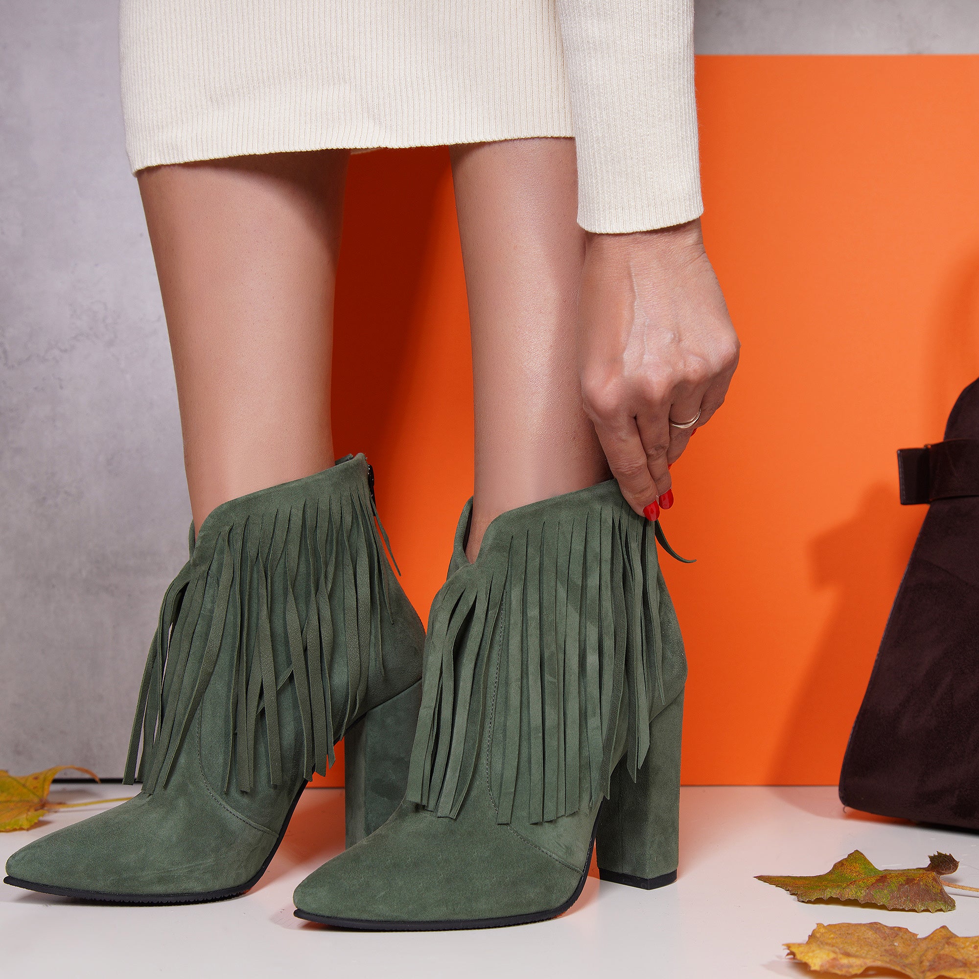 Ciocate piele imprimeu sarpe mov A6 - Orice Culoare