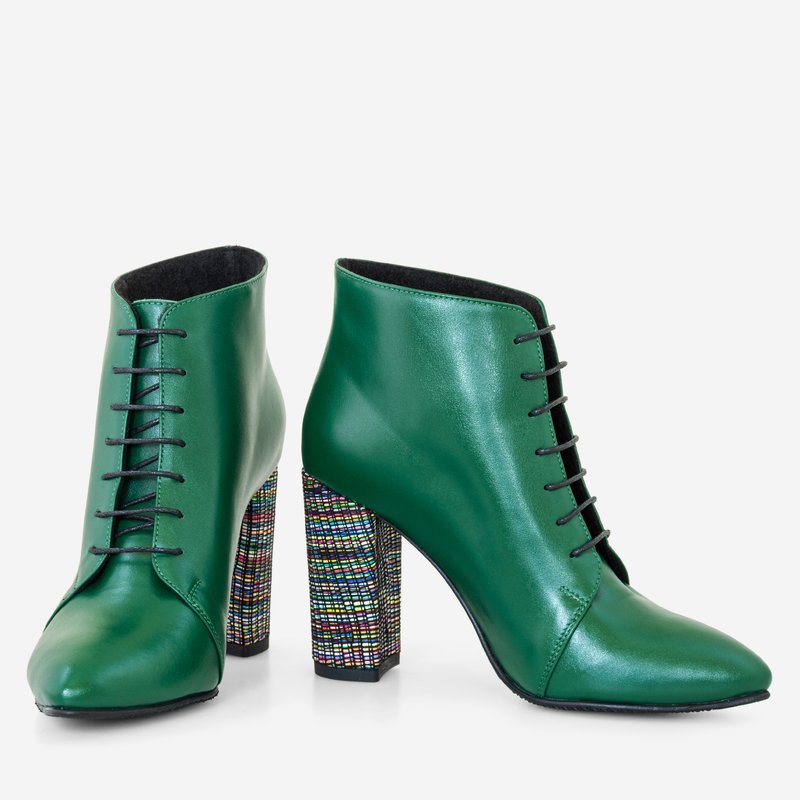 Botine Dama Piele Verde Sofia D11 - orice culoare