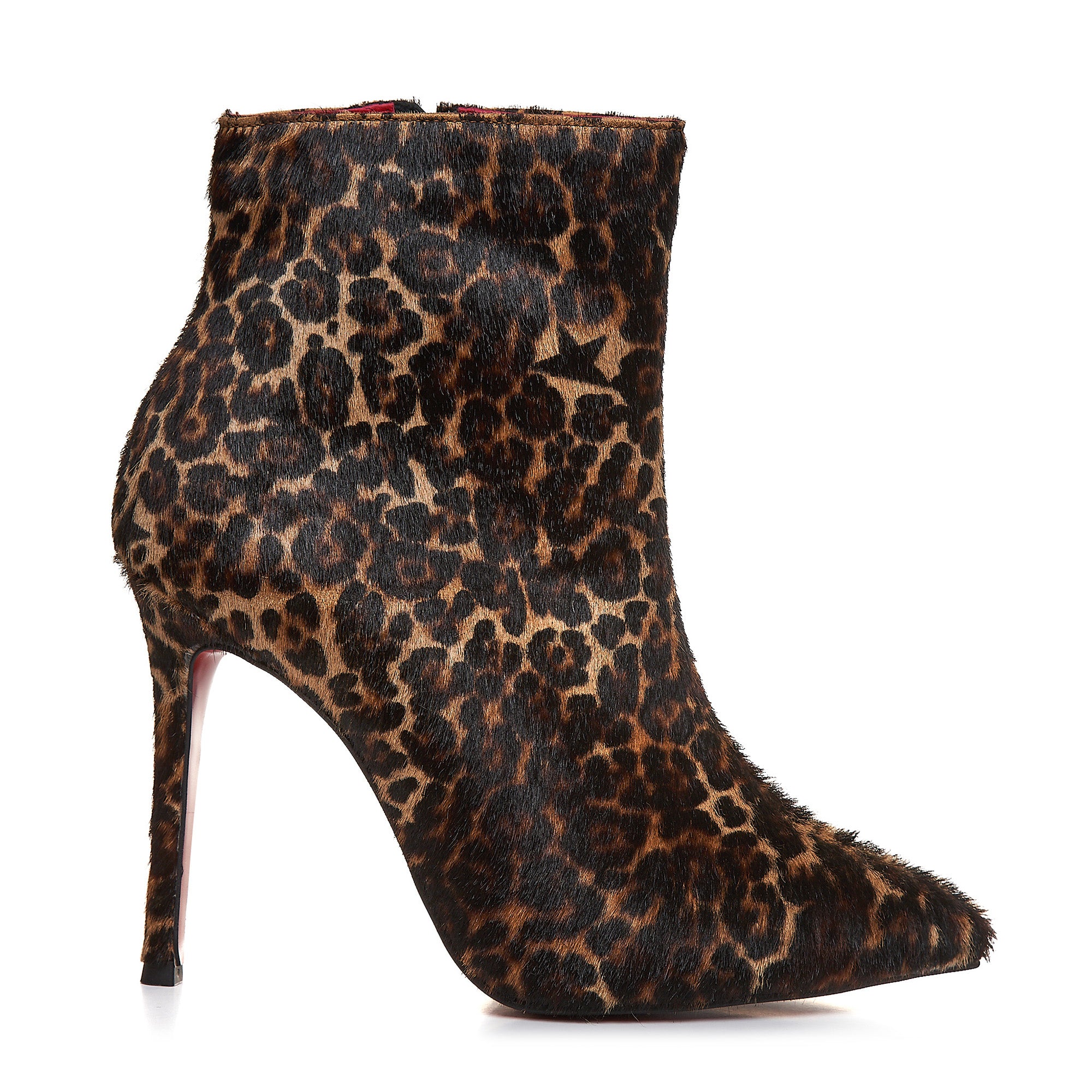 Botine Stiletto Piele Imprimeu Animal Print L22 - Orice Culoare