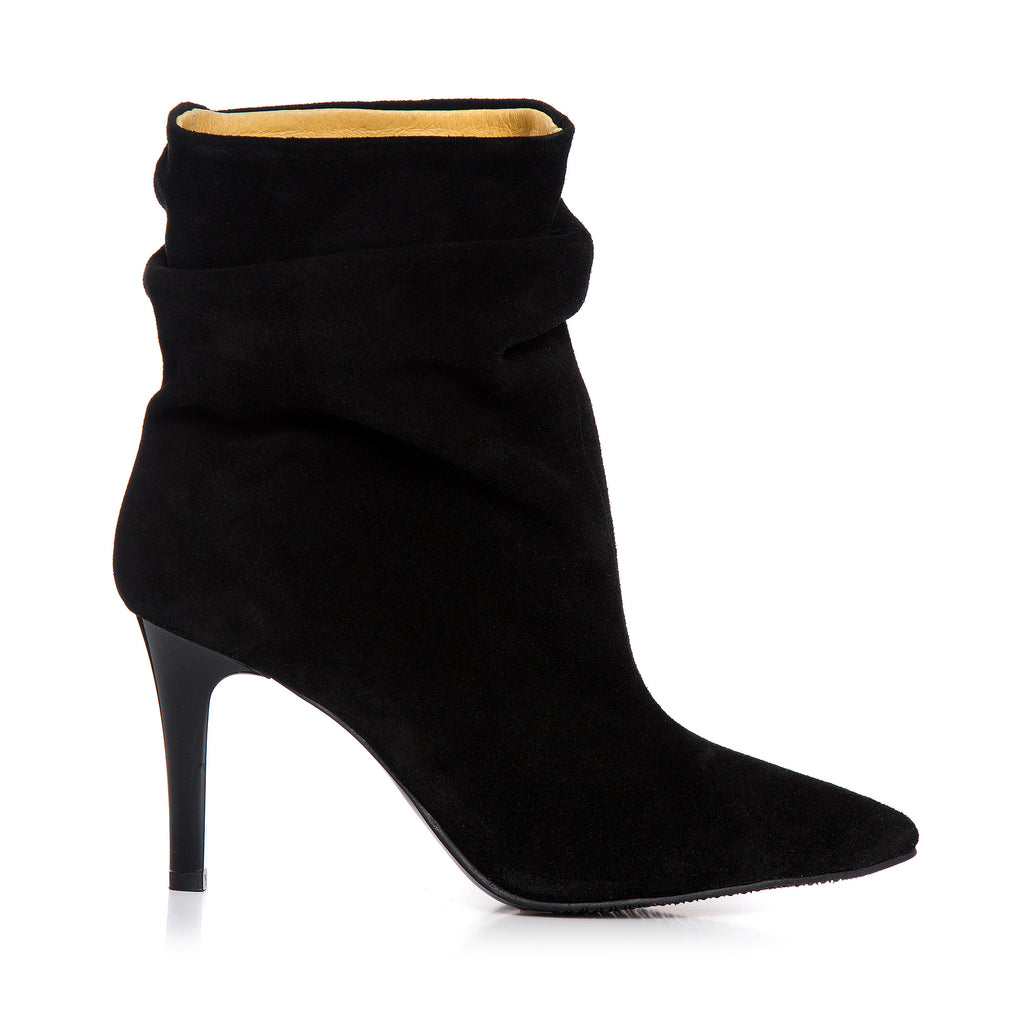Botine Piele Intoarsa Fronsate Mini C7 - Orice Culoare