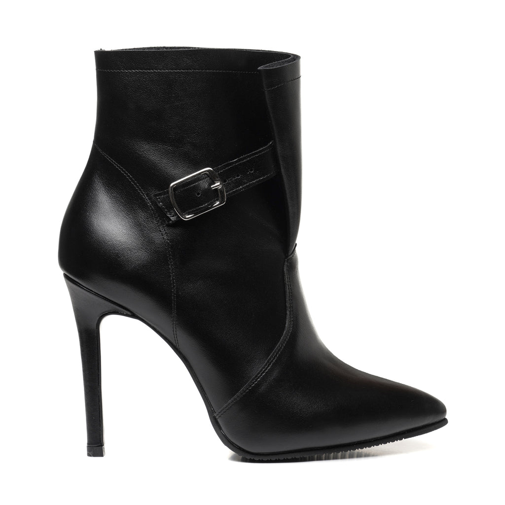 Botine Stiletto Piele Negru Delia L21 - Orice Culoare