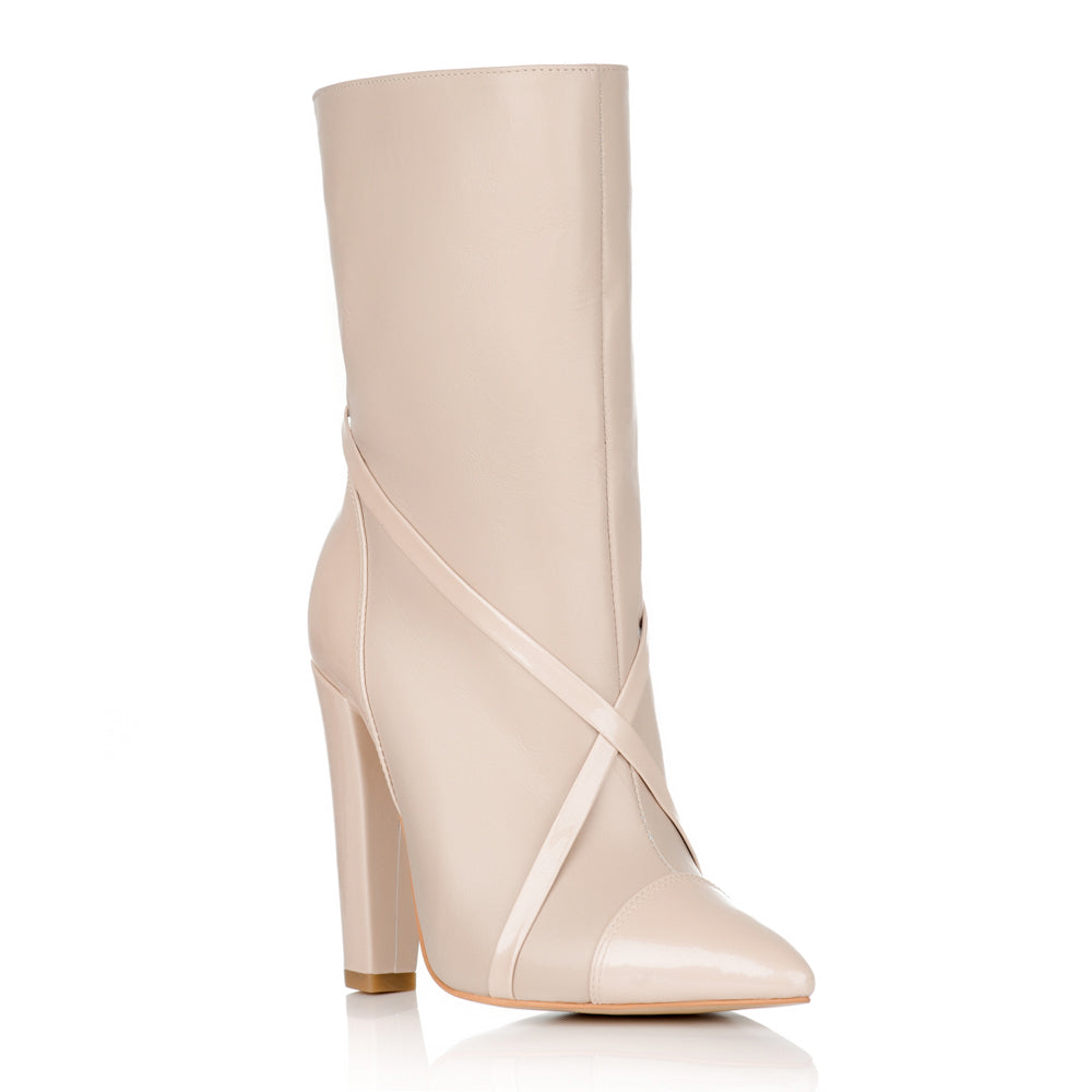 Botine Dama Piele Sweet Nude L1 - orice culoare
