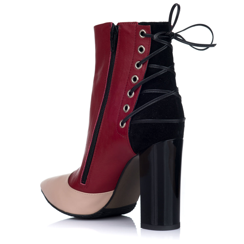 Botine Stiletto Toc Gros Siret S2 - orice culoare