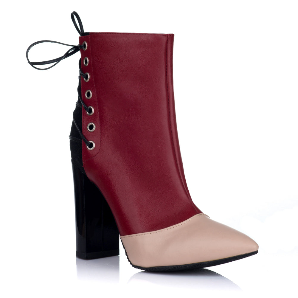 Botine Stiletto Toc Gros Siret S2 - orice culoare