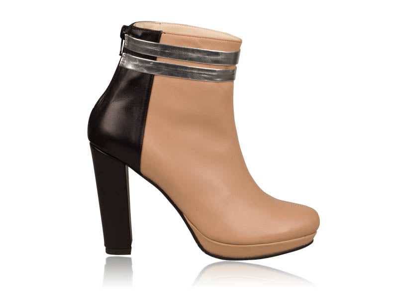 Botine dama piele Crem N 22 - disponibile pe orice culoare