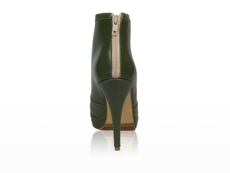 Botine dama piele Verde  N 12 - disponibile pe orice culoare