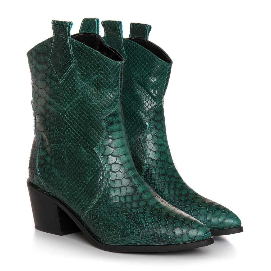 Ciocate Piele Croco Verde Comod C40 - Orice Culoare