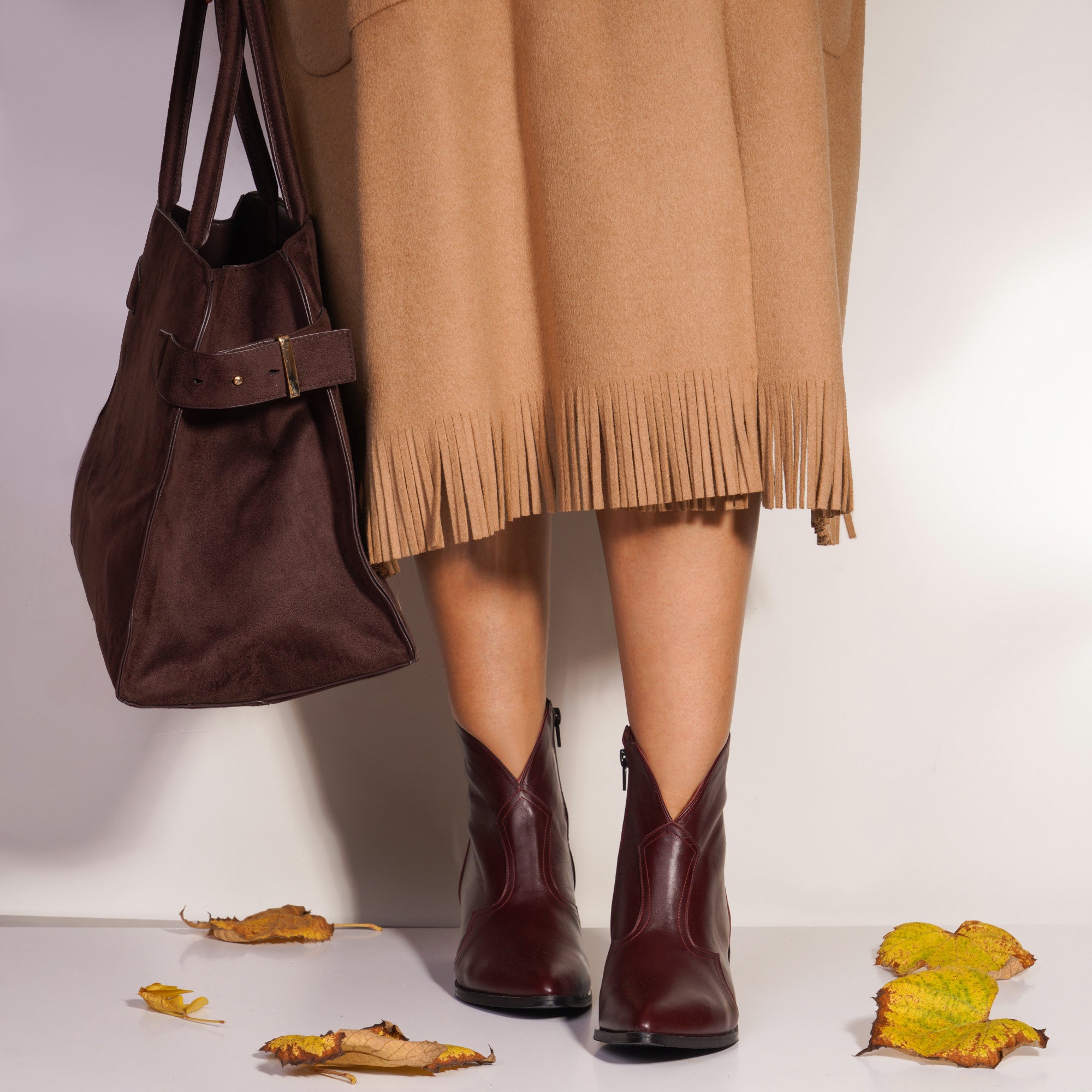 Ciocate piele naturala maro Chloe A10 - orice culoare