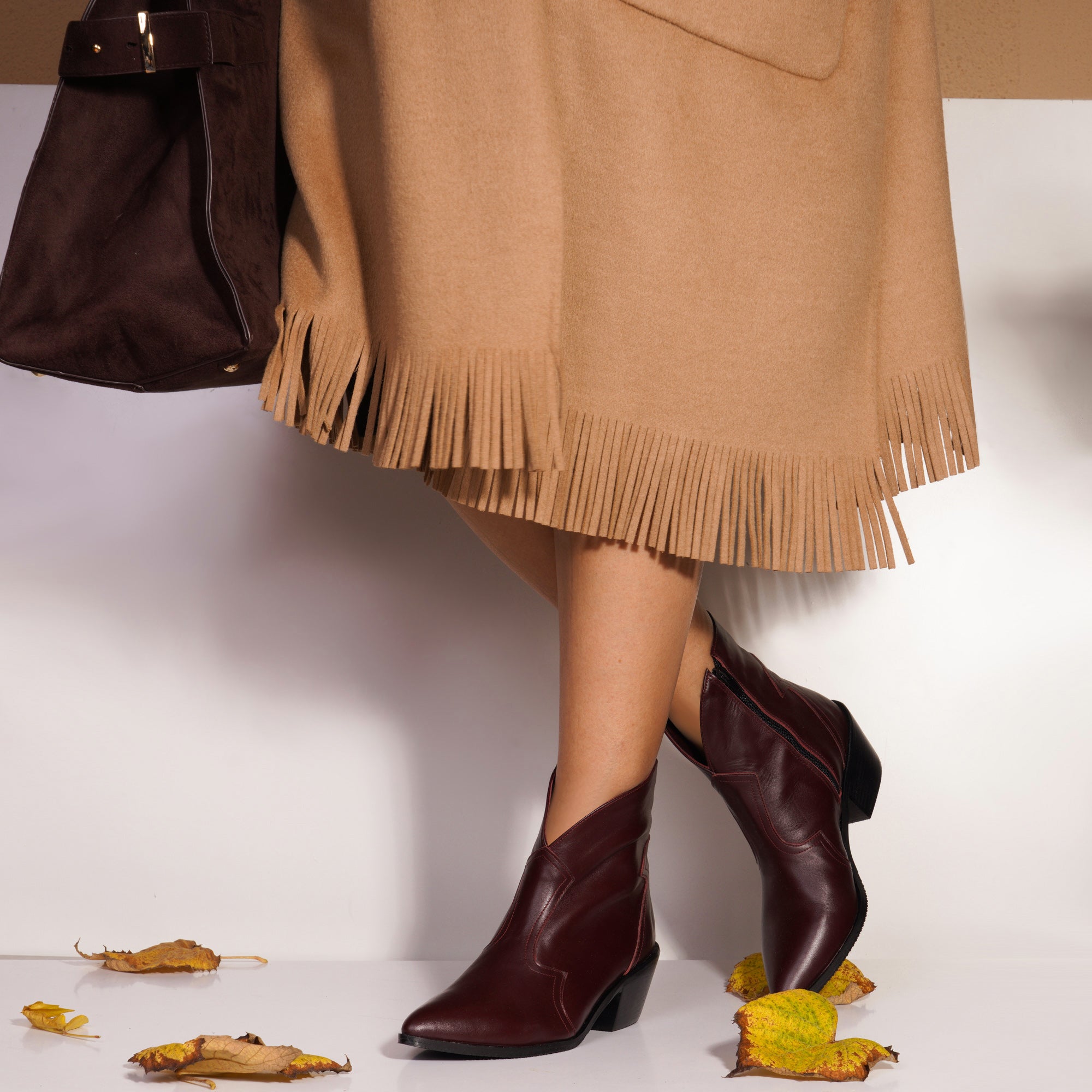 Ciocate piele naturala maro Chloe A10 - orice culoare