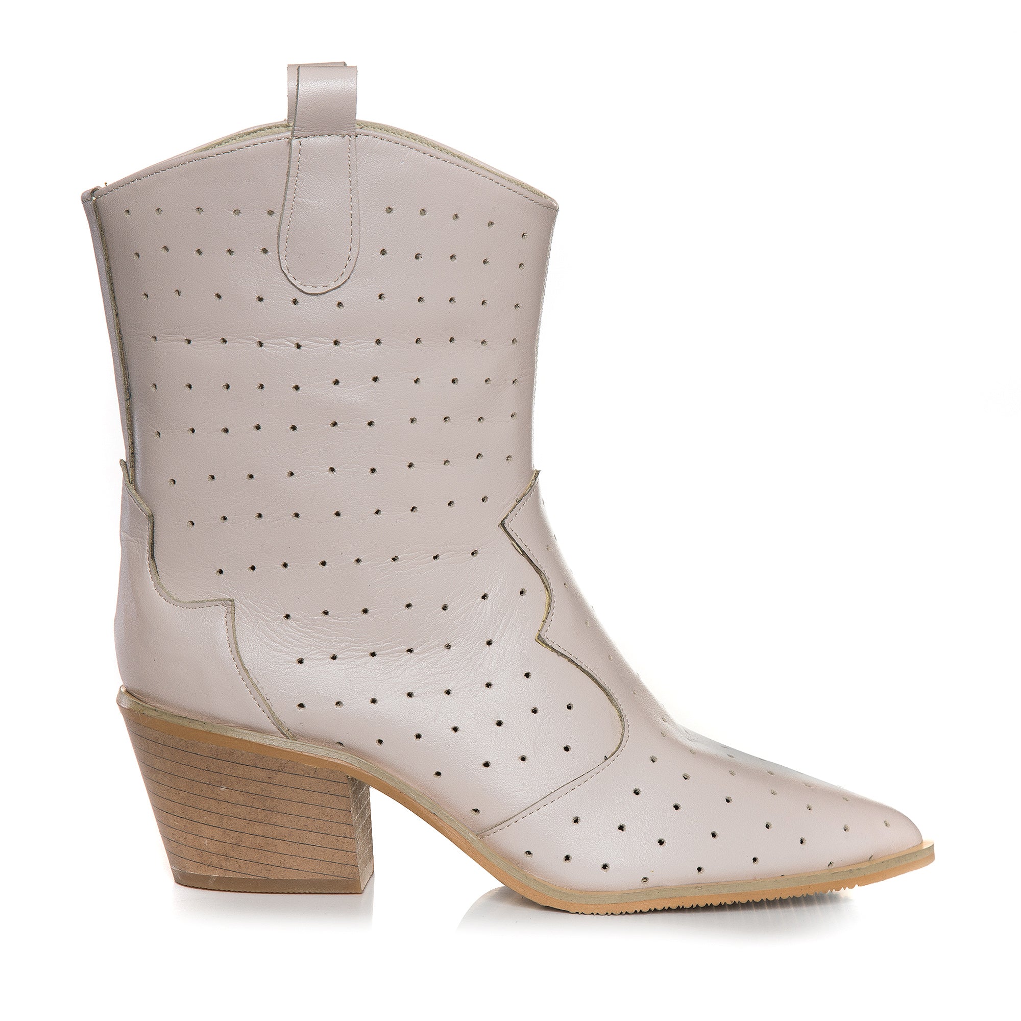 Ciocate Piele Naturala Perforate Crem - Orice Culoare
