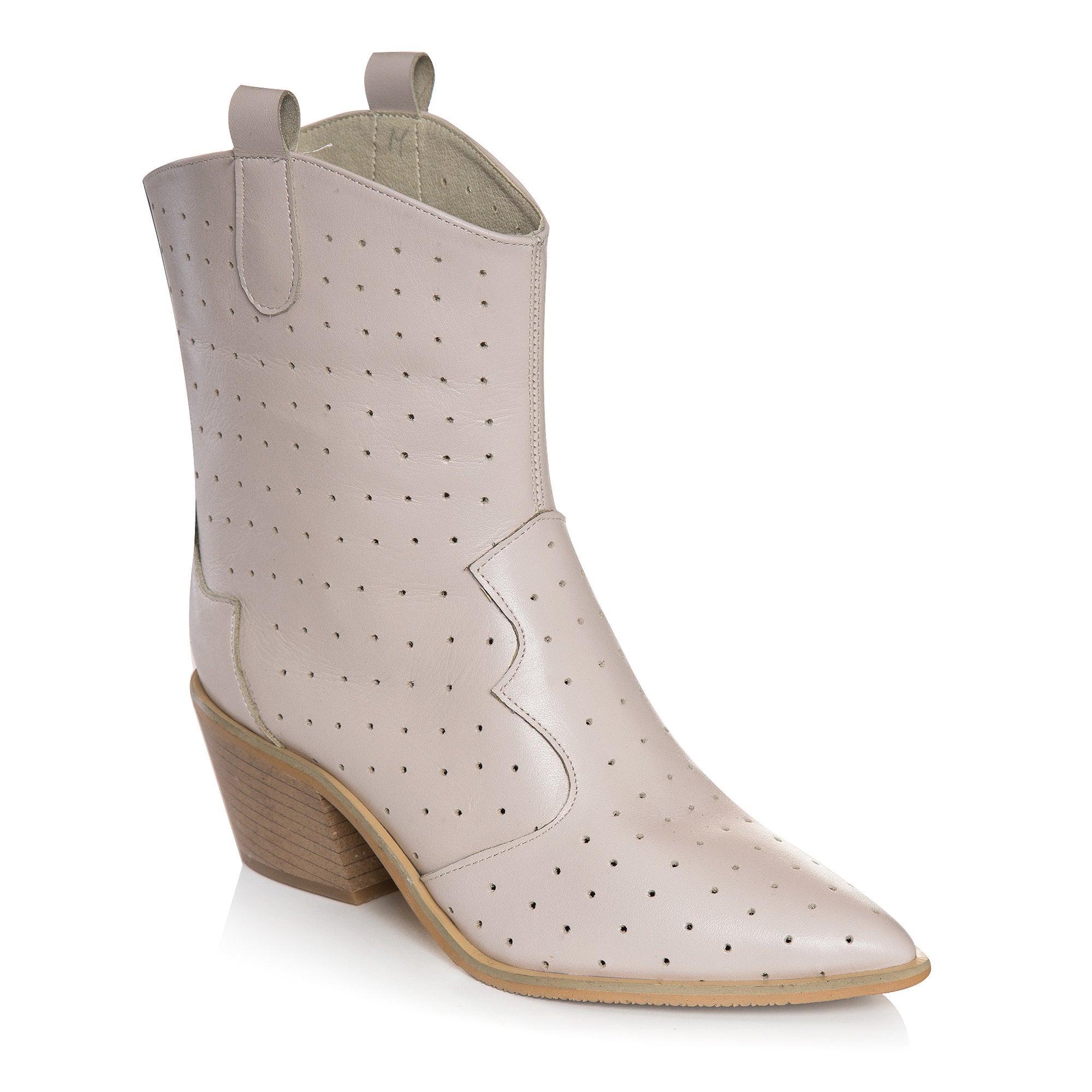 Ciocate Piele Naturala Perforate Crem - Orice Culoare