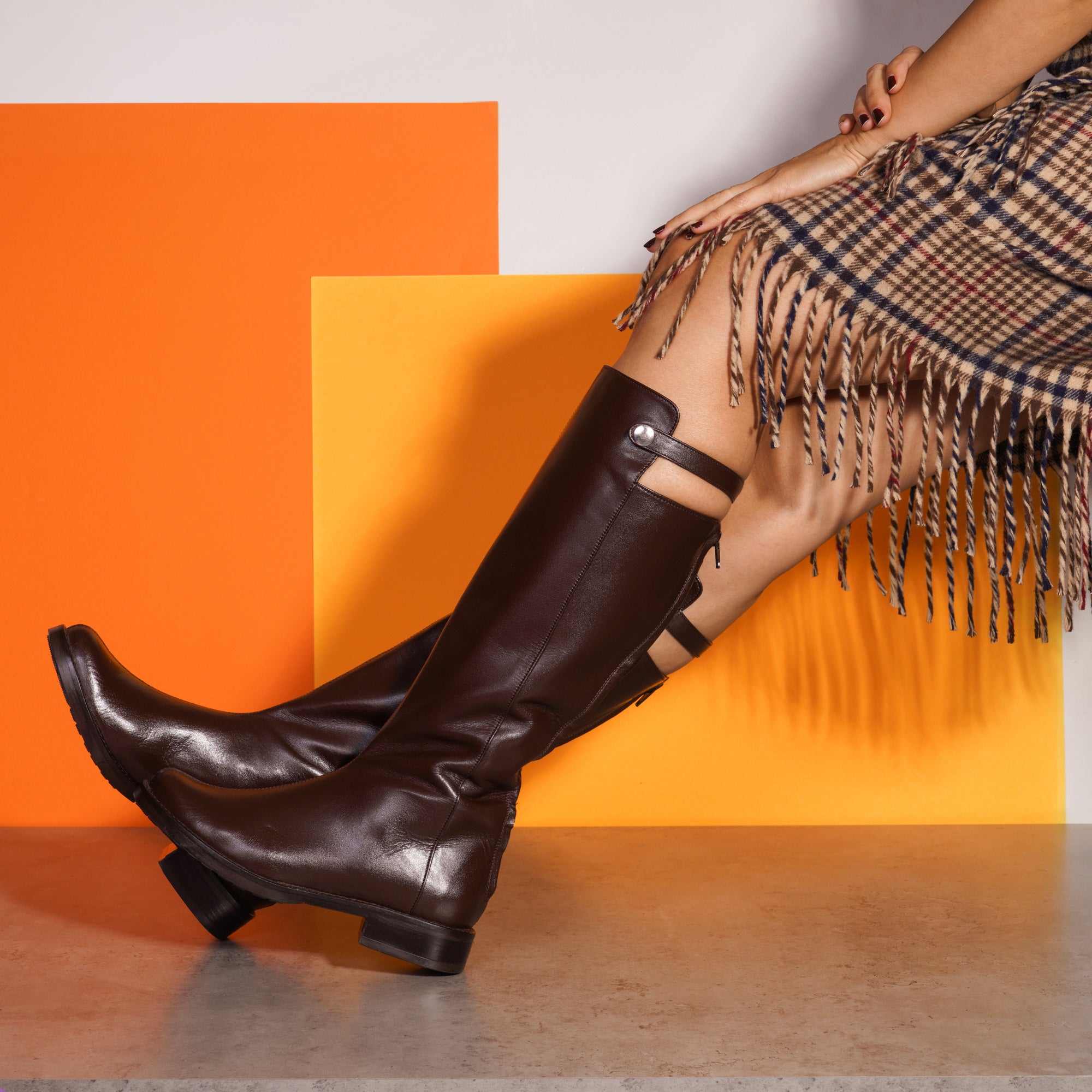 Cizme Calarie Piele Naturala Maro E40 - orice culoare