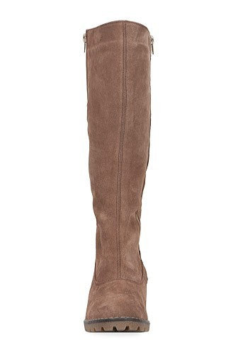 Cizme Liz cu platforma piele capucino V2- orice culoare