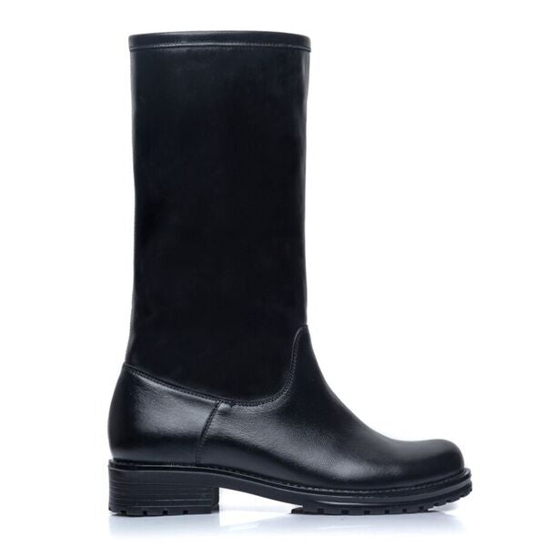 Cizme dama piele model burlan D9 Negru - orice culoare